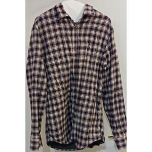 Old Navy Men's Large Plaid Tartan Long Sleeved Shirt with Lining Pre-Owned